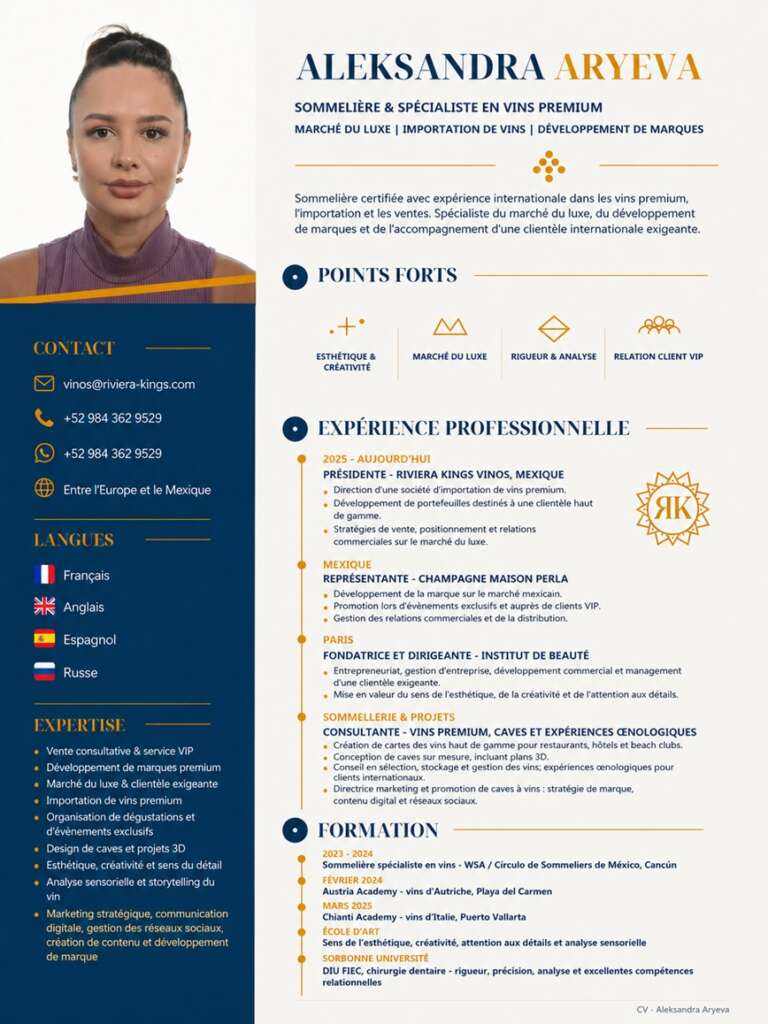 CV Aleksandra Aryeva