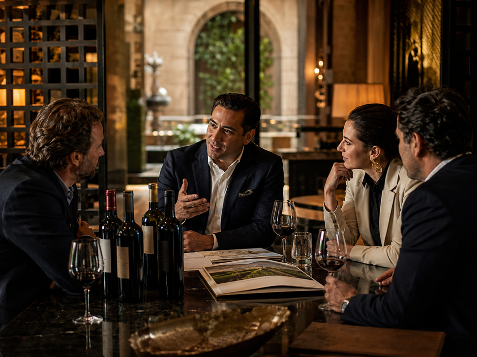 Présentation de vins au Mexique