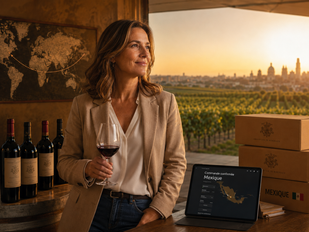Vigneronne exporte au Mexique